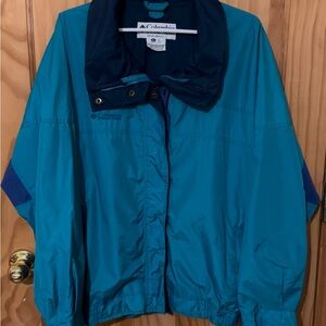 Vintage Columbia Women's Teal Jacket Size XL